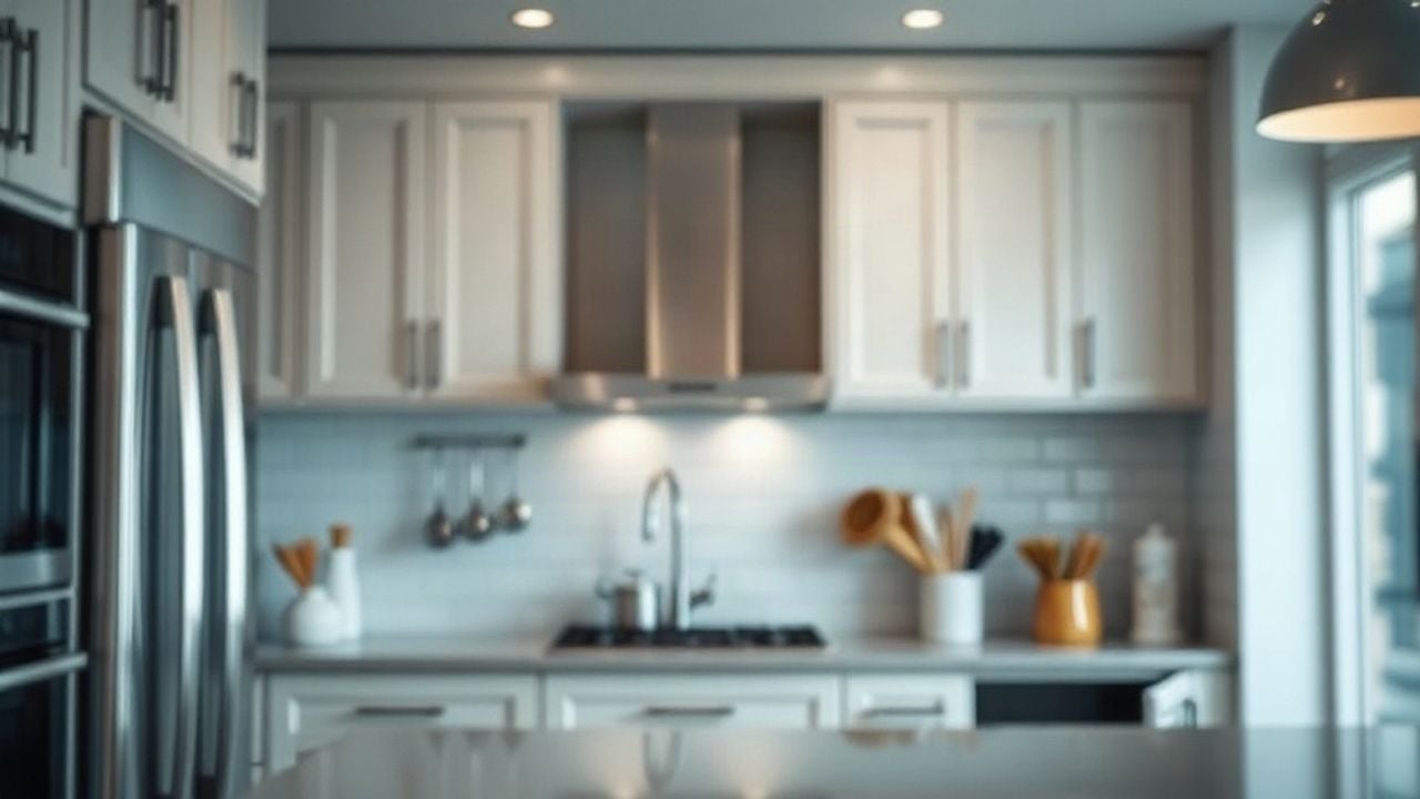 kitchen and cabinets