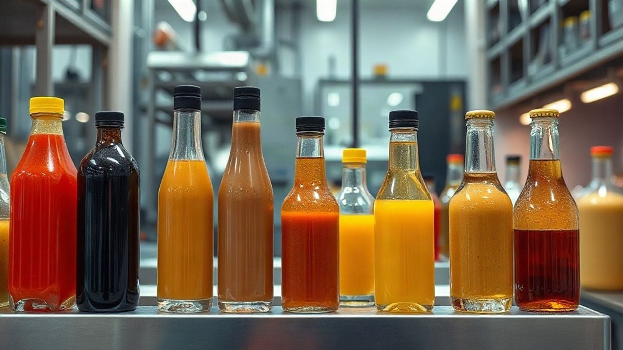 Plastic and glass bottles for sauces, condiments, beverages, and food packaging