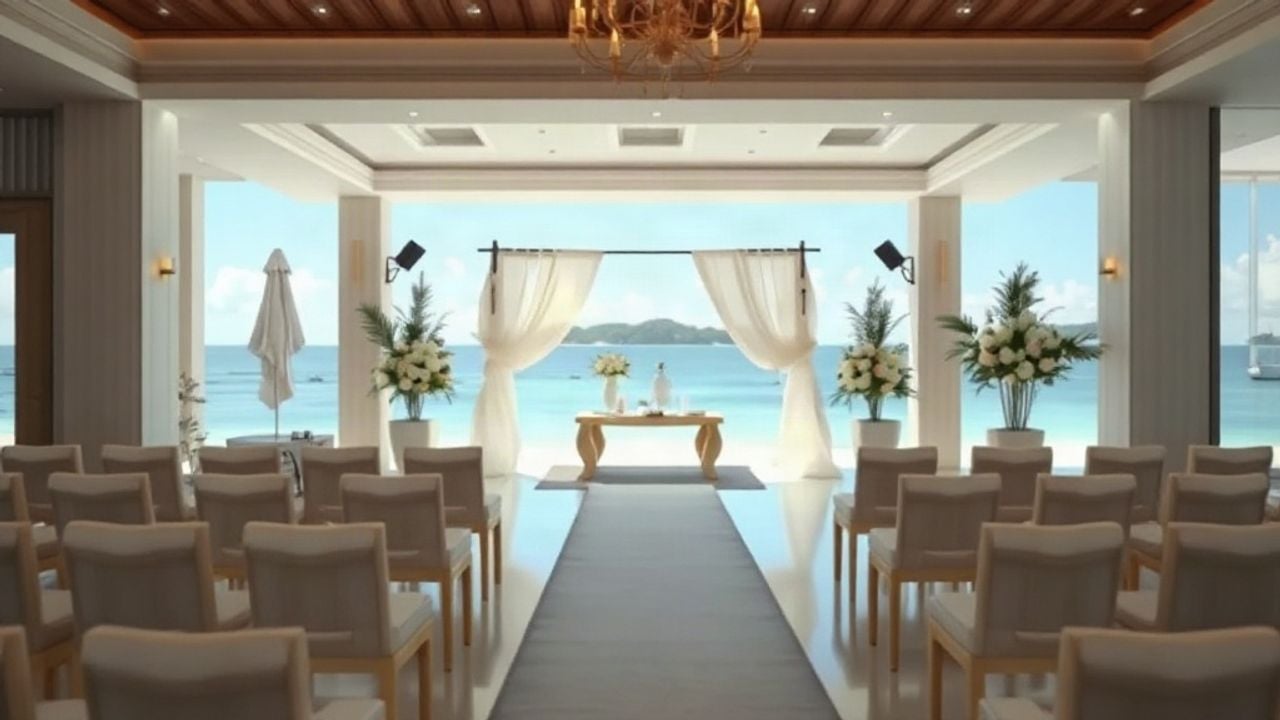 professional small island wedding