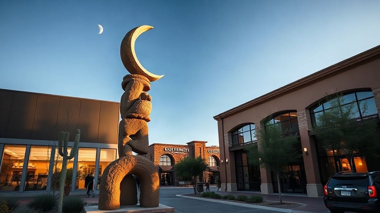 Crescent Moon Stone totem