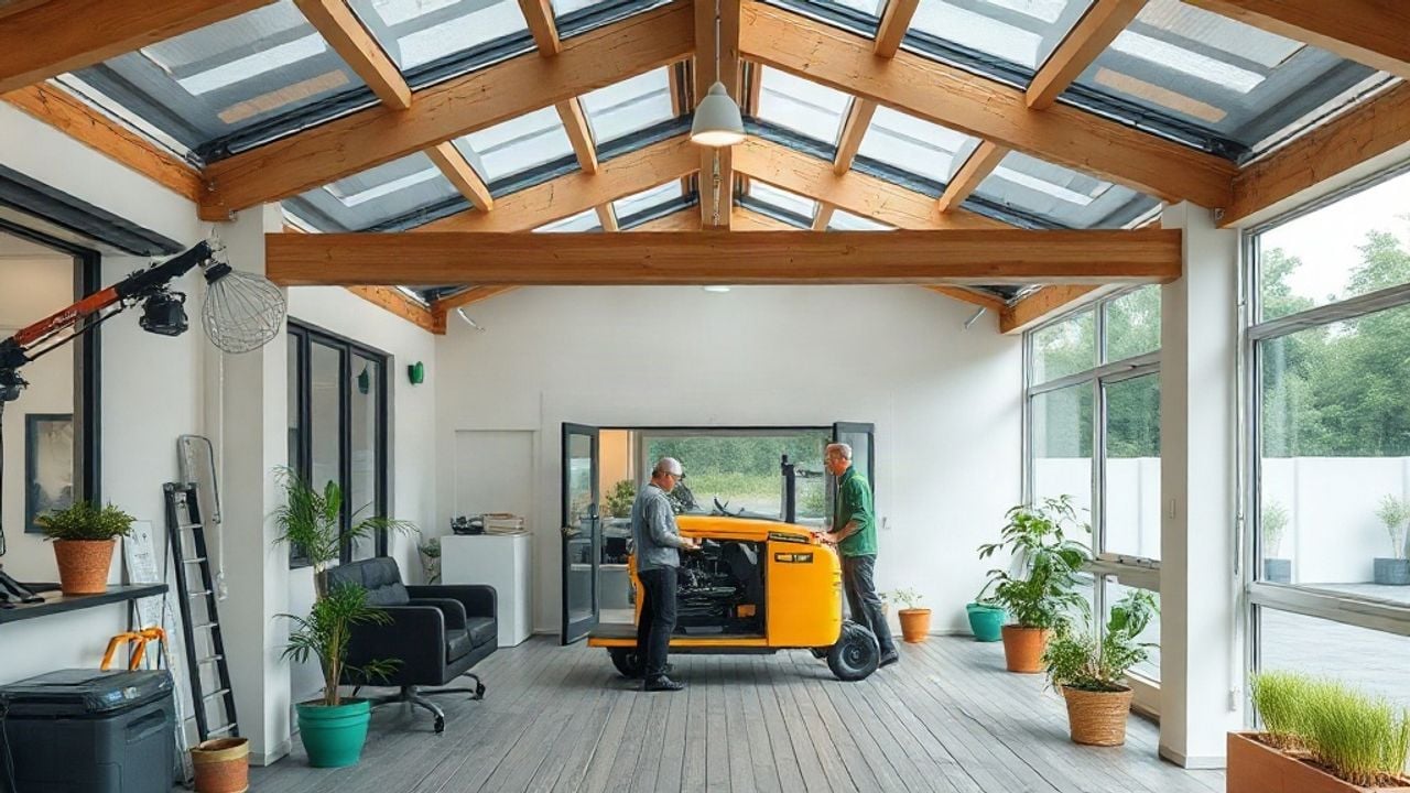 tuinhuis met carport