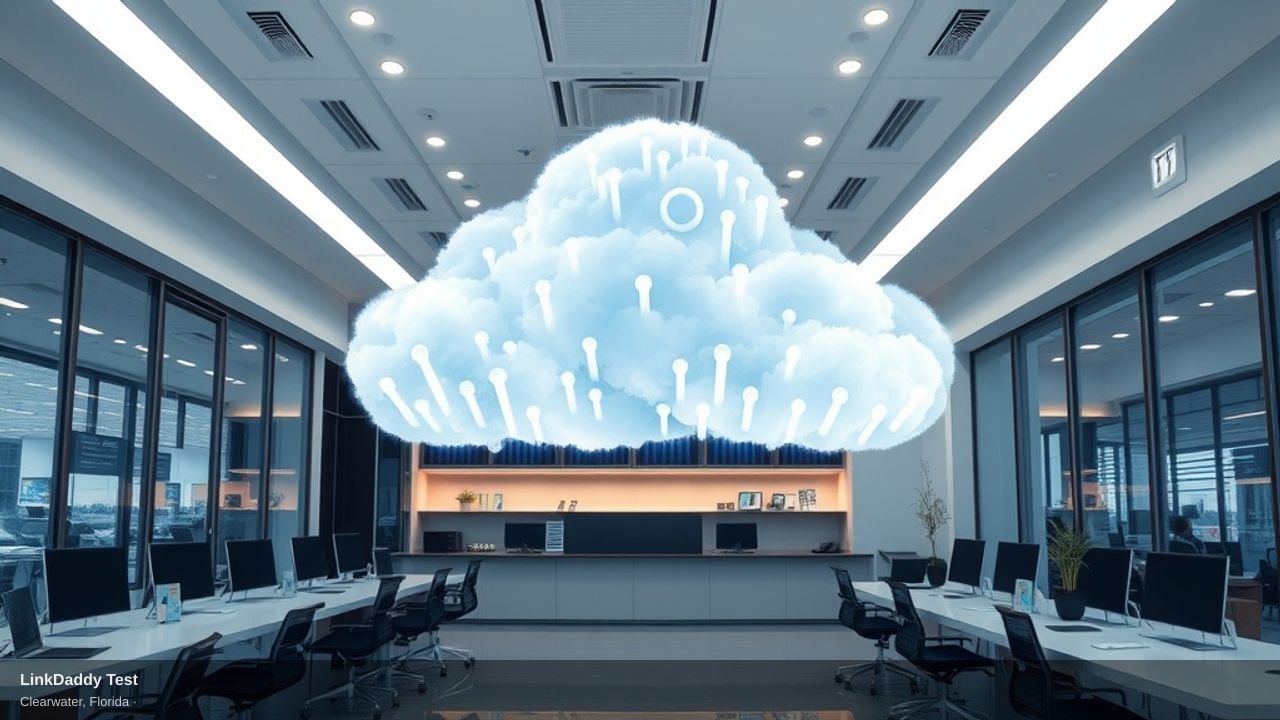 LinkDaddy Test cloud authority backlinks illustration
